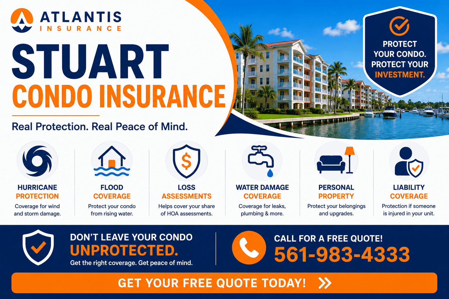 Stuart Condo Insurance for Florida Condo Owners - Atlantis Insurance Inc